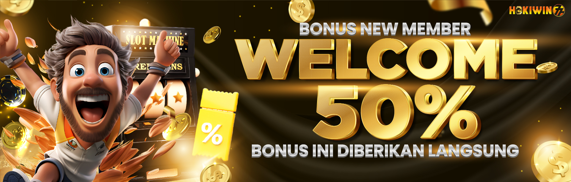 WELCOME BONUS 50%