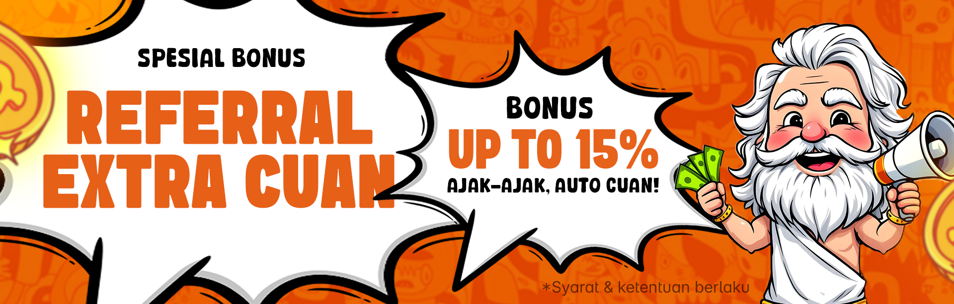 BONUS EXTRA REFFERAL UP TO 15%