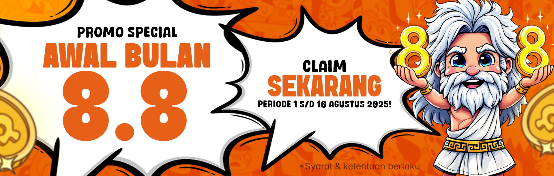 BONUS AWAL BULAN 8.8