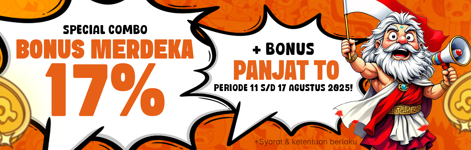 SPECIAL BONUS MERDEKA 17%