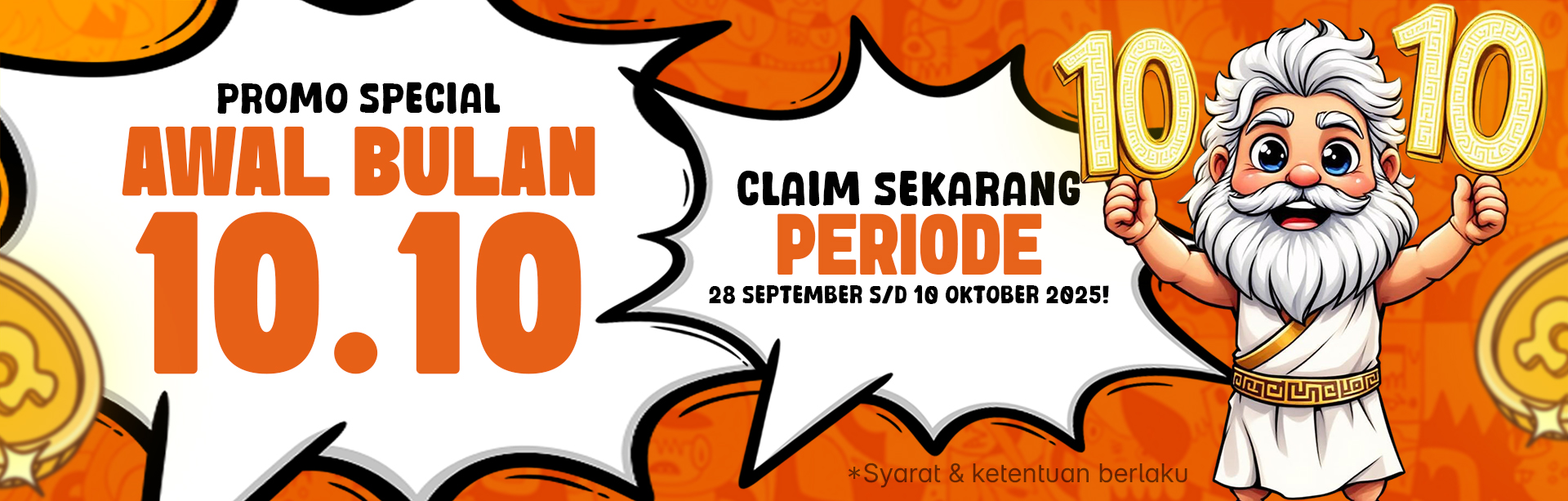 BONUS SPECIAL AWAL BULAN 10.10