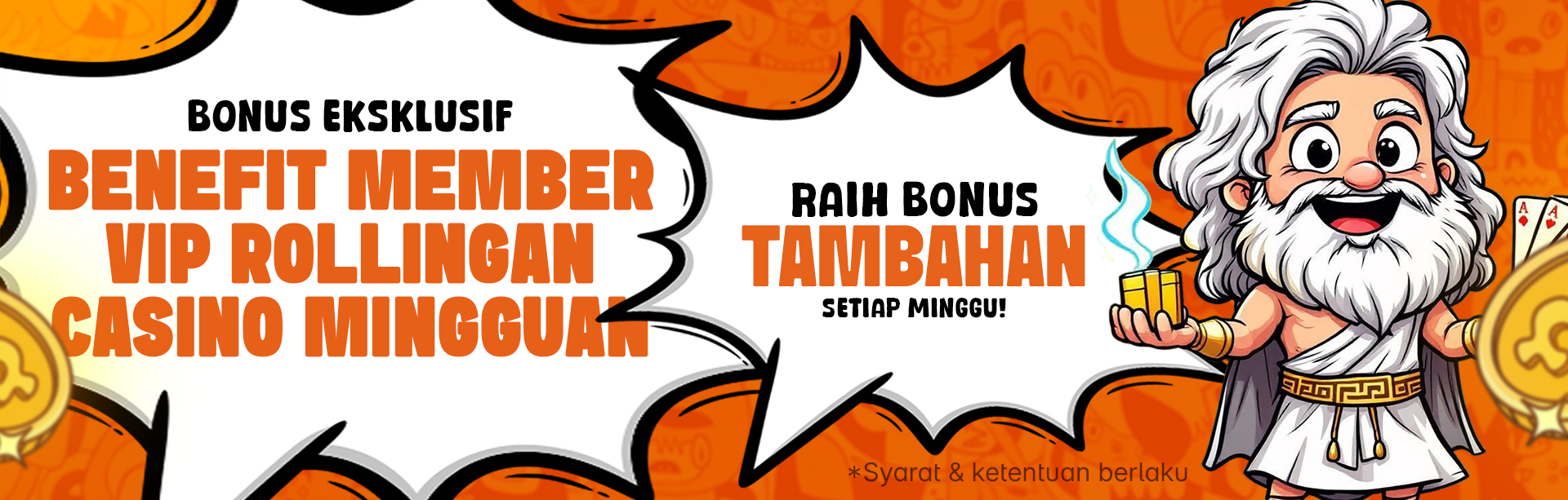 BONUS BENEFIT ROLLINGAN CASINO MINGGUAN