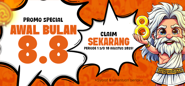 BONUS AWAL BULAN 8.8