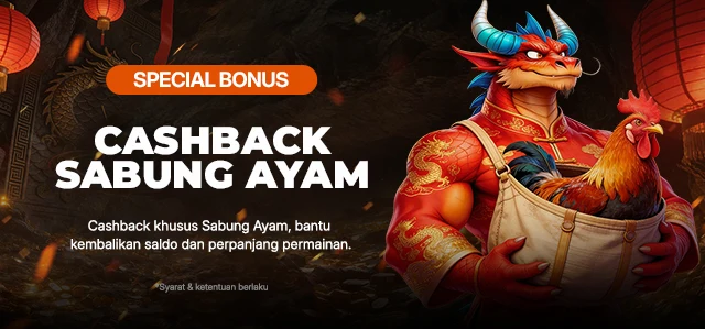 BONUS CASHBACK SABUNG AYAM