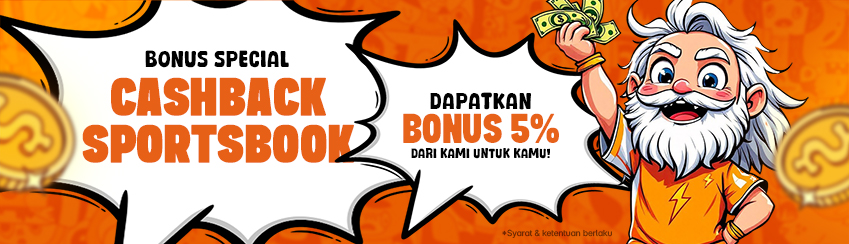 BENEFIT KOMISI MEMBER CASHBACK SPORTSBOOK MINGGUAN 5%