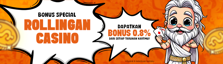 BENEFIT MEMBER KOMISI ROLLINGAN CASINO MINGGUAN 0.8%