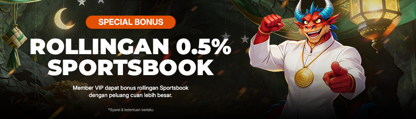 BENEFIT MEMBER KOMISI ROLLINGAN SPORTSBOOK MINGGUAN 0.5%
