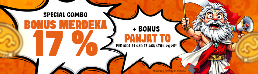 SPECIAL BONUS MERDEKA 17% + LOMBA PANJAT TURNOVER 